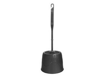 Escobillero W.C. Soporte + Escobilla Negro